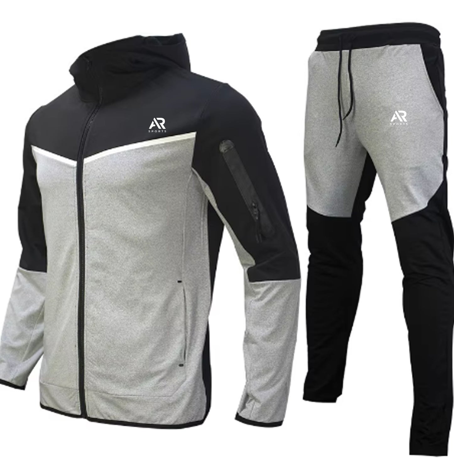 AR Sportswear Men's 2Pcs Hoodie Tracksuit