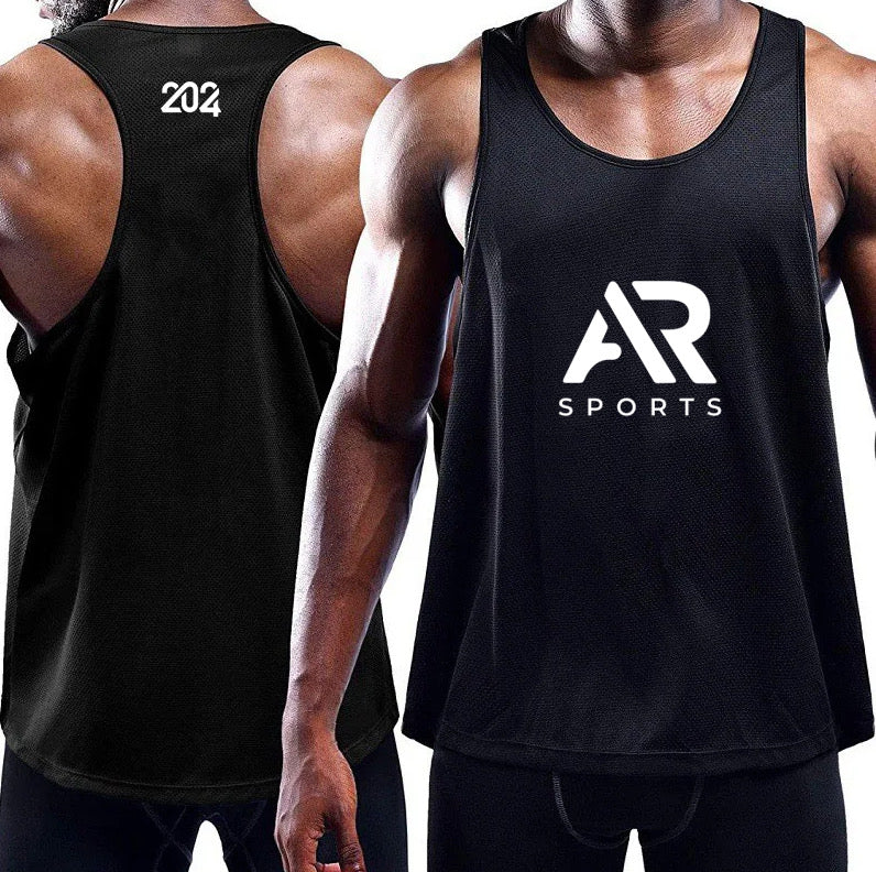 Black Men's Gym Tank Tops