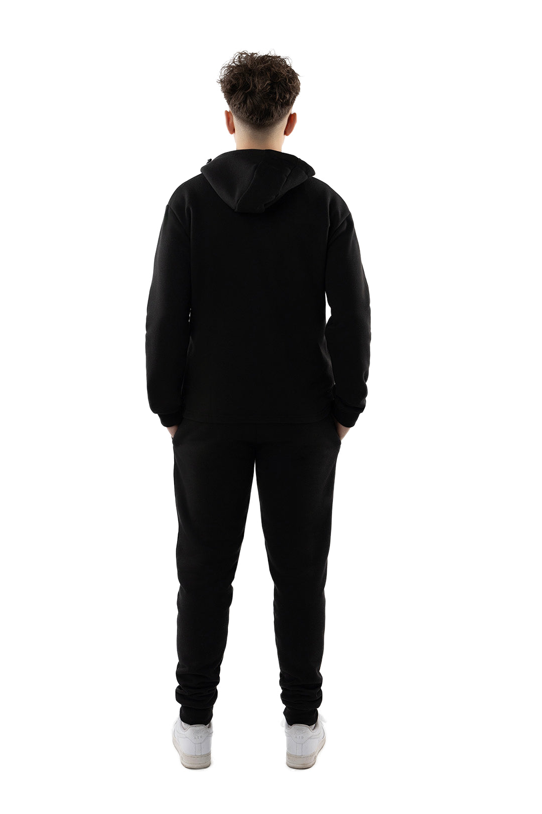 men's black hoodie