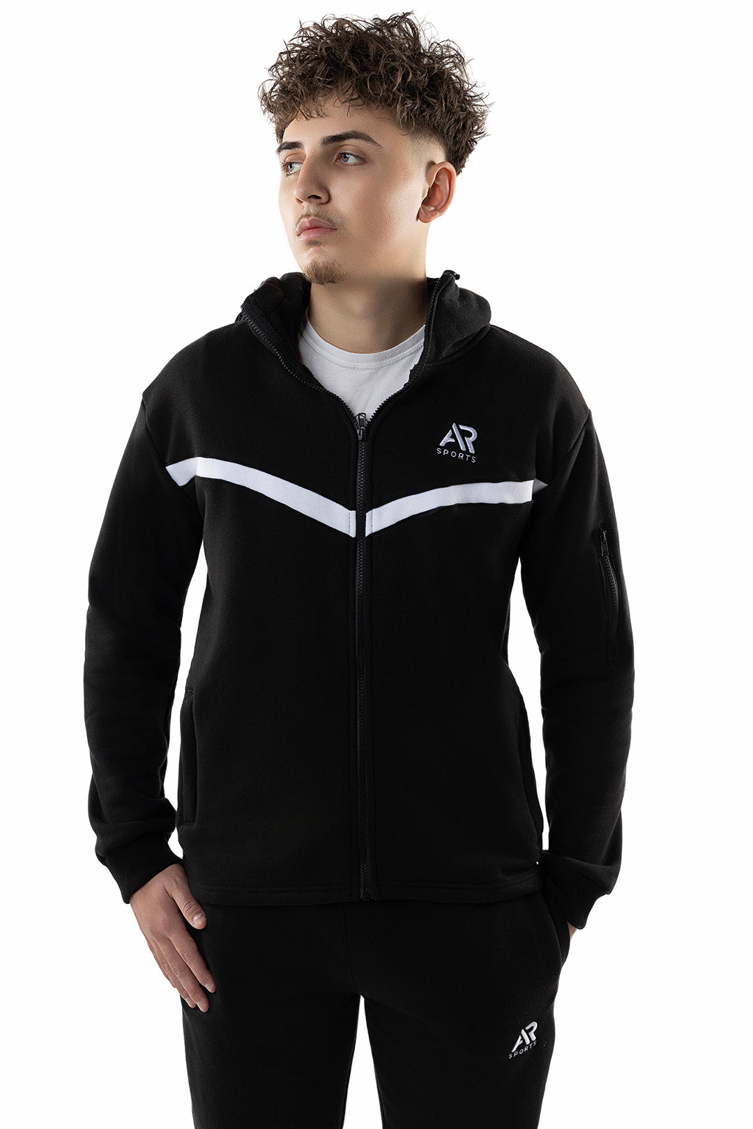 men's black hoodie