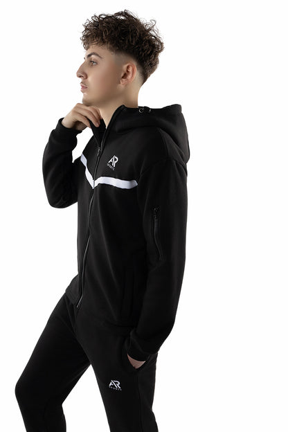 men's black hoodie